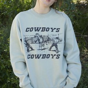 Brandy Melville Cowboys Crewneck